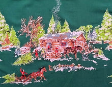 Load image into Gallery viewer, Vintage Fabric - Cotton - Border Print - Homestead - John Wolf - Fabric Remnant - VCB777