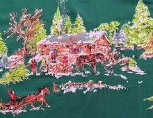 Load image into Gallery viewer, Vintage Fabric - Cotton - Border Print - Homestead - John Wolf - Fabric Remnant - VCB777