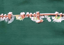 Load image into Gallery viewer, Vintage Fabric - Cotton - Border Print - Homestead - John Wolf - Fabric Remnant - VCB777