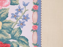 Load image into Gallery viewer, Vintage Fabric - 1940s Interior Home Decorating - Polished Chintz - Roses - Fabric Remnant - HD731