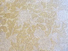 Load image into Gallery viewer, Vintage Fabric - Brocade - Roses - Gold Metallic - Fabric Remnant - BRK127
