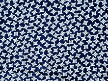 Load image into Gallery viewer, Vintage Fabric - Rayon - Allover Small Squares - Blue - Fabric Remnant - RAY315