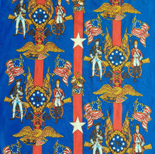 Load image into Gallery viewer, 1960s 1970s Retro Fabric - Linen - 1776 Patriotic - By the Yard - 6L45