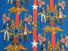 Load image into Gallery viewer, 1960s 1970s Retro Fabric - Linen - 1776 Patriotic - By the Yard - 6L45