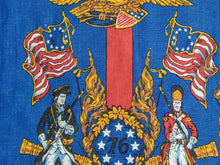 Load image into Gallery viewer, 1960s 1970s Retro Fabric - Linen - 1776 Patriotic - By the Yard - 6L45