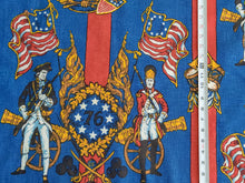 Load image into Gallery viewer, 1960s 1970s Retro Fabric - Linen - 1776 Patriotic - By the Yard - 6L45