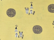 Load image into Gallery viewer, Vintage Fabric - Cotton - Mandala Art - Yellow - By the Yard - VCW397