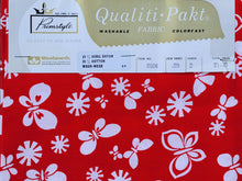 Load image into Gallery viewer, 1960s 1970s Retro Fabric - Cotton - Butterfly - Fabric Remnant - 6C390