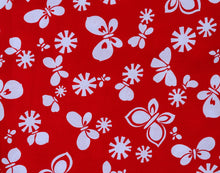 Load image into Gallery viewer, 1960s 1970s Retro Fabric - Cotton - Butterfly - Fabric Remnant - 6C390