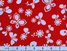 Load image into Gallery viewer, 1960s 1970s Retro Fabric - Cotton - Butterfly - Fabric Remnant - 6C390