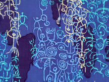 Load image into Gallery viewer, Vintage Hawaiian Fabric - GVH Hawaiiprint - Cotton - Figures - Fabric Remnant - VCT310