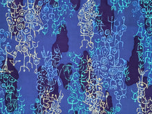 Load image into Gallery viewer, Vintage Hawaiian Fabric - GVH Hawaiiprint - Cotton - Figures - Fabric Remnant - VCT310