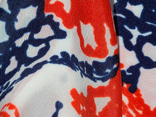 Load image into Gallery viewer, 1960s 1970s Retro Fabric - Whipped Cream - 1970 Floral - Fabric Remnant - 6PW8