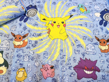 Load image into Gallery viewer, Vintage Fabric - Cotton - 3 Piece Pokemon Pikachu Nintendo - SLRM81
