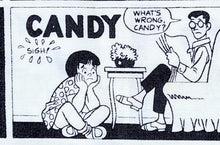 Load image into Gallery viewer, 1960s 1970s Retro Fabric - Cotton - Comic Strip - Leon B Rosenblatt - Fabric Remnant - 6C602