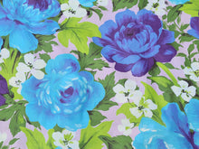 Load image into Gallery viewer, Vintage Fabric - Cotton - Roses - Pink Background - By the Yard - VCL215