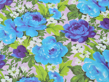 Load image into Gallery viewer, Vintage Fabric - Cotton - Roses - Pink Background - By the Yard - VCL215