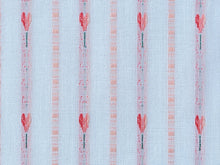 Load image into Gallery viewer, Vintage Fabric - Jacquard Weave - Cotton - Pink Tulip Stripe - Fabric Remnant - JCQ50