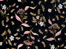 Load image into Gallery viewer, Vintage Fabric - Cotton - "Sweet Heather" Floral - Fabric Remnant - VCL233