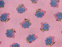Load image into Gallery viewer, 1930s Vintage Fabric - Cotton - Floral and Dot - Pink - By the Yard - VCL735