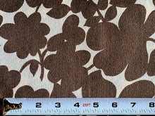 Load image into Gallery viewer, 1960s 1970s Retro Fabric - Whipped Cream - MOD Floral - Fabric Remnant - 6PW56