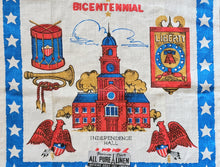 Load image into Gallery viewer, Vintage Tea Towel - Printed Linen - 1776 Bicentennial - TWL415