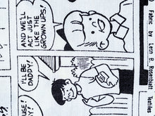 Load image into Gallery viewer, 1960s 1970s Retro Fabric - Cotton - Comic Strip - Leon B Rosenblatt - Fabric Remnant - 6C602