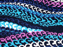 Load image into Gallery viewer, Vintage Hawaiian Fabric - Waves - Fabric Remnant - VCT909