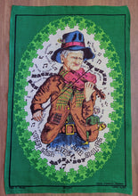 Load image into Gallery viewer, Vintage Tea Towel - Printed Linen - Danny Boy - Irish Eyes are Smiling - TWL410