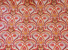 Load image into Gallery viewer, 1960s 1970s Retro Fabric - Cotton - 1963 Cohama Medallion - Red - By the Yard - 6C745