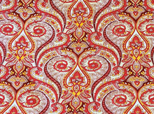 Load image into Gallery viewer, 1960s 1970s Retro Fabric - Cotton - 1963 Cohama Medallion - Red - By the Yard - 6C745