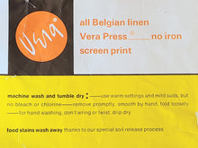 Load image into Gallery viewer, VERA Neumann - Vintage Tablecloth - Balloons - Linen - Label - 52"x52" - TBLC45