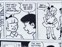 Load image into Gallery viewer, 1960s 1970s Retro Fabric - Cotton - Comic Strip - Leon B Rosenblatt - Fabric Remnant - 6C602