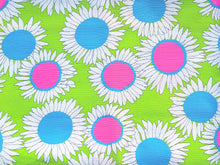 Load image into Gallery viewer, 1960s 1970s Retro Fabric - Heavy Cotton - Sunflower Power - Fabric Remnant - 6C228