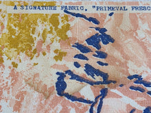 Load image into Gallery viewer, 1953 Associated American Artists Fabric - Hans Moller - "Primeval Frescoe" - Fabric Remnant - AAF25