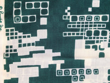 Load image into Gallery viewer, 1960s 1970s Retro Fabric - Cotton - Geometric MOD - Fabric Remnant - 6C415