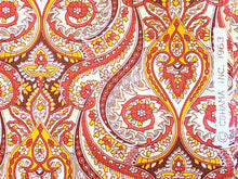 Load image into Gallery viewer, 1960s 1970s Retro Fabric - Cotton - 1963 Cohama Medallion - Red - By the Yard - 6C745