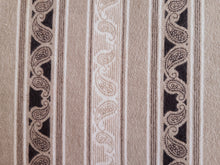 Load image into Gallery viewer, Vintage Fabric - Flannel - Paisley Stripe - Tan - By the Yard - VFL70