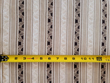 Load image into Gallery viewer, Vintage Fabric - Flannel - Paisley Stripe - Tan - By the Yard - VFL70