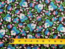 Load image into Gallery viewer, 1960s 1970s Retro Fabric - Voile  - Lush - By the Yard - 6V88
