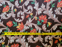 Load image into Gallery viewer, Vintage Fabric - Cotton - Baroque Floral - By the Yard - VCL82
