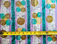 Load image into Gallery viewer, 1960s 1970s Retro Fabric - Silk - Circle - Fabric Remnant - 6SK471

