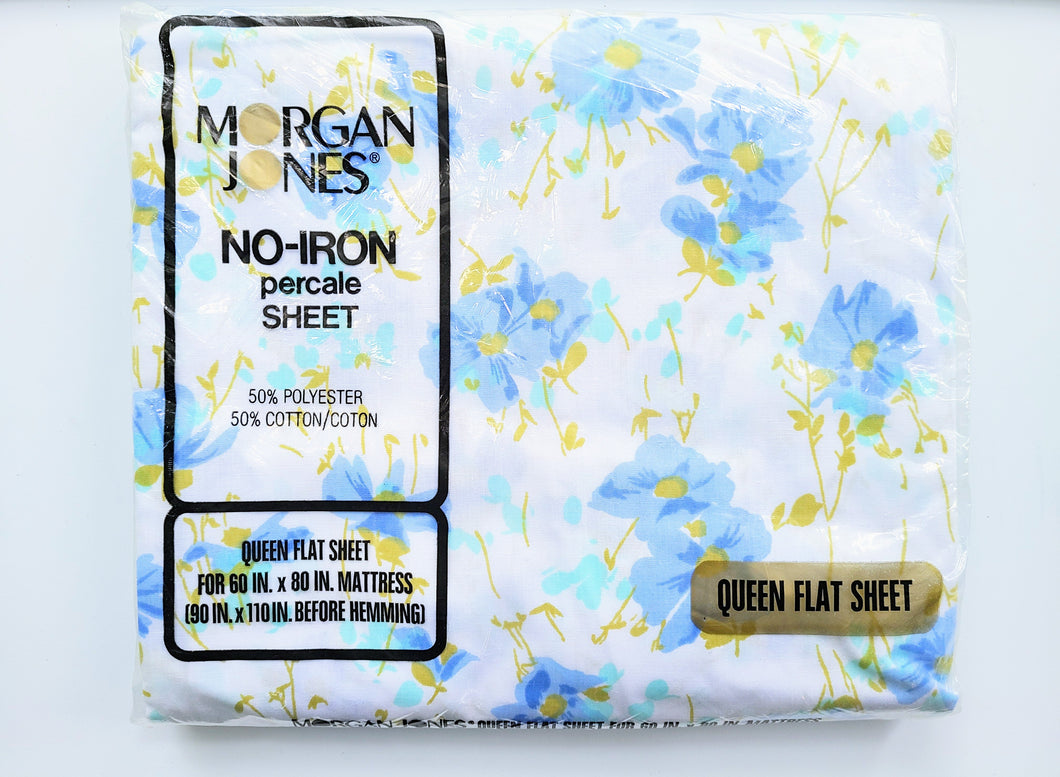 Vintage Bed Sheet - Queen - Flat - Princess - Morgan Jones - BDQFT289