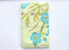 Load image into Gallery viewer, Vintage Pillowcases - Standard - Blue Floral on Green Background - BDP212
