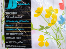 Load image into Gallery viewer, Vintage Pillowcases - Standard - Yellow, Red, Blue Floral - BDP232