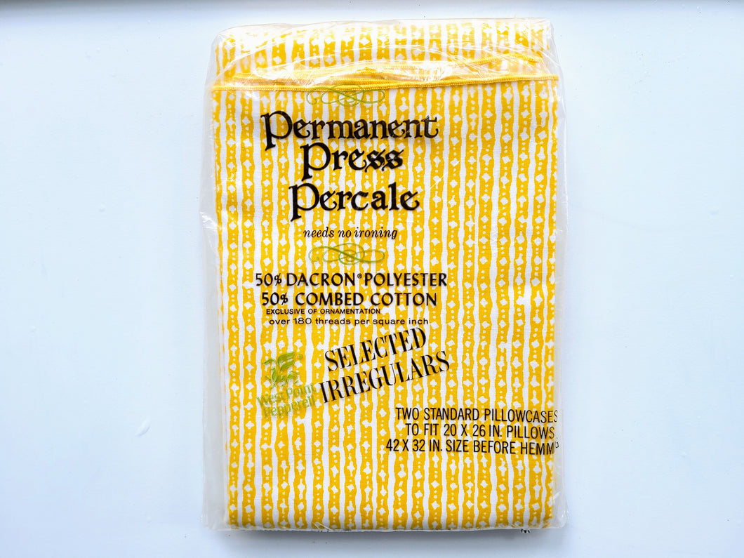 Vintage Pillowcases - Standard - Mustard Yellow MOD Stripe - BDP211