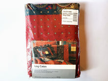 Load image into Gallery viewer, Vintage Bed Sheet Set - Queen - Log Cabin - BDQST398