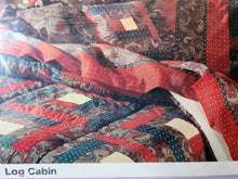 Load image into Gallery viewer, Vintage Bed Sheet Set - Queen - Log Cabin - BDQST398