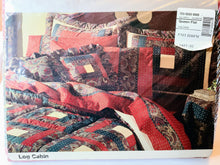 Load image into Gallery viewer, Vintage Bed Sheet Set - Queen - Log Cabin - BDQST398
