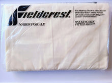 Load image into Gallery viewer, Vintage Bed Sheet Set - King - Elegant Trousseau Lace - Ivory - Fieldcrest - BDKST557